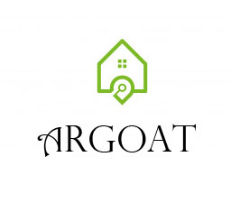 logo Argoat sur fond blanc et maison verte